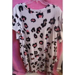 TERRA & SKYE womens plus size‎ v-neck t-shirt dress with high low hem